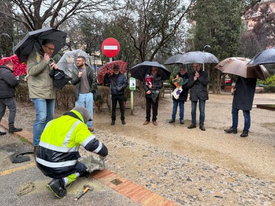 Instal·lació Llamborda Stolpersteine Faustino Molina