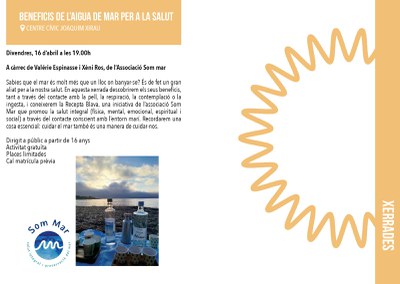 Xerrada en el Centre Cívic Joaquim Xirau 2
